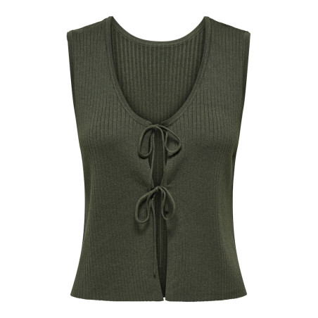 JDY Alexandra S/L Vendbar Binde Top - Beluga