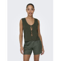 JDY Alexandra S/L Vendbar Binde Top - Beluga