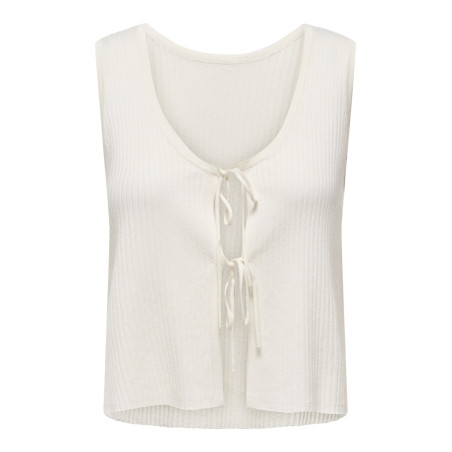 JDY Alexandra S/L Vendbar Binde Top - Cloud Dancer