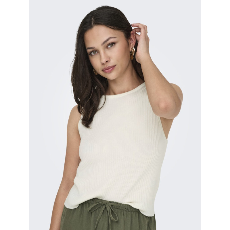 JDY Alexandra S/L Vendbar Binde Top - Cloud Dancer