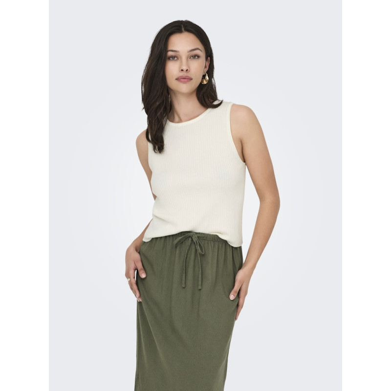 JDY Alexandra S/L Vendbar Binde Top - Cloud Dancer