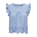 ONLY Silla Flæse Top - Bel Air Blue