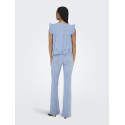 ONLY Silla Flæse Top - Bel Air Blue