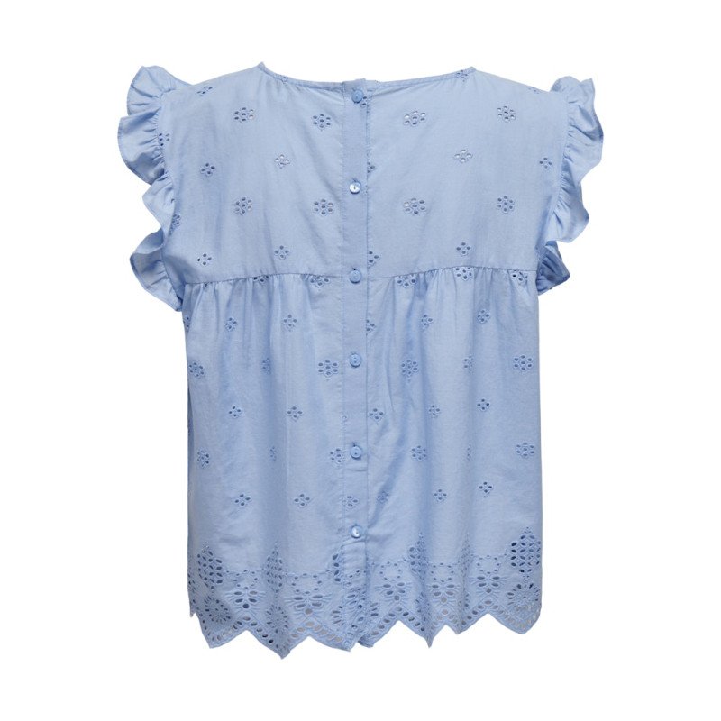 ONLY Silla Flæse Top - Bel Air Blue