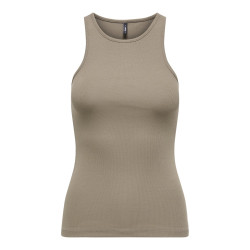 ONLY Kenya Rib Tanktop - Walnut