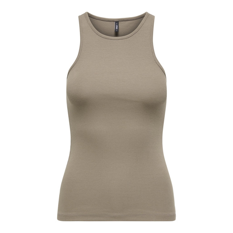 ONLY Kenya Rib Tanktop - Walnut