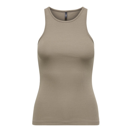 ONLY Kenya Rib Tanktop - Walnut