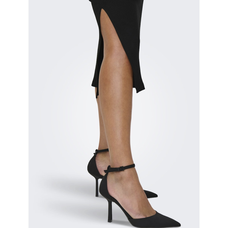 ONLY Belfast S/S Midi Kjole - Sort