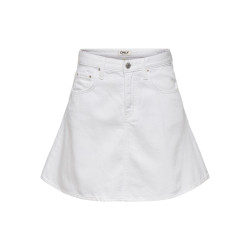 ONLY Eden Denim Nederdel - Hvid