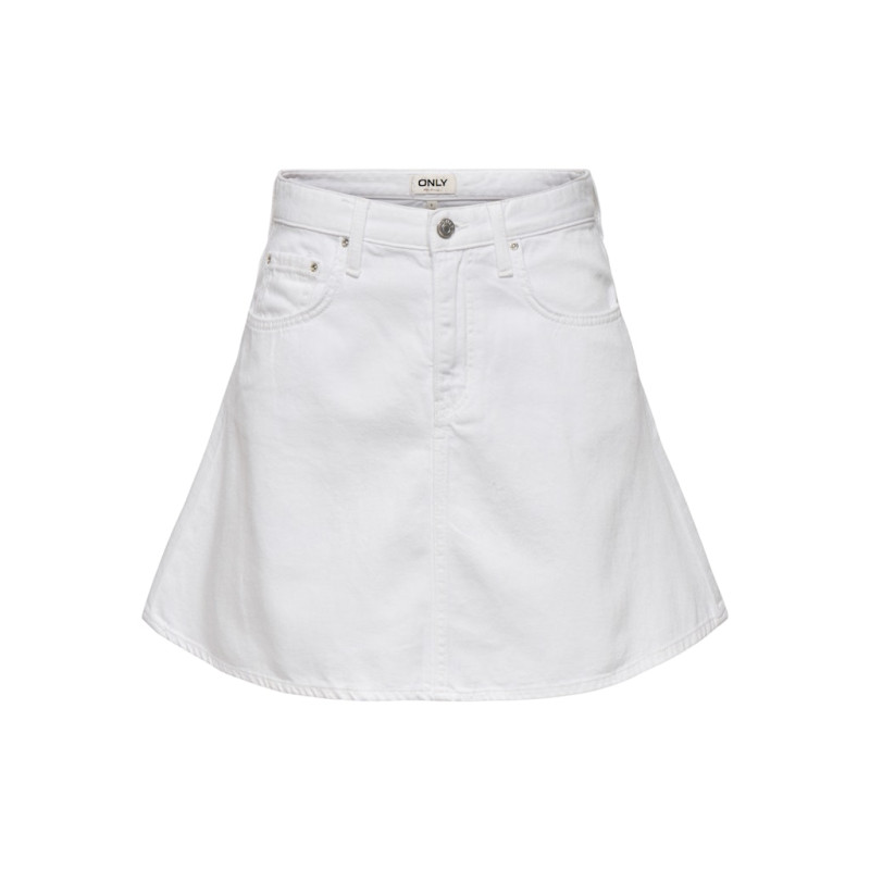 ONLY Eden Denim Nederdel - Hvid