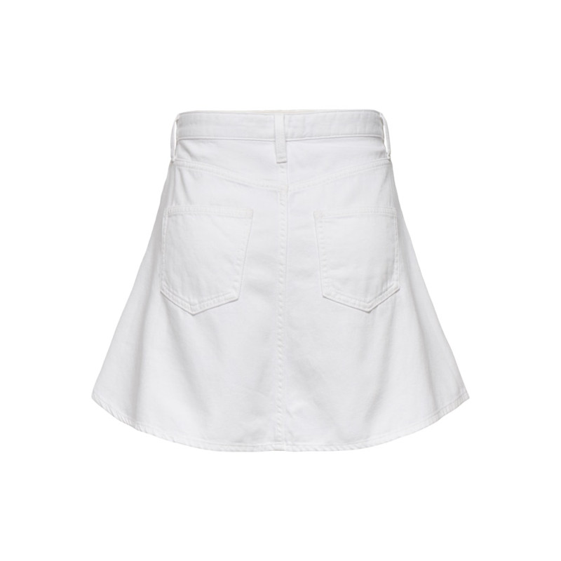 ONLY Eden Denim Nederdel - Hvid