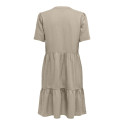 ONLY Tiri-Caro S/S Hør Kjole - Oxford Tan