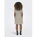 ONLY Tiri-Caro S/S Hør Kjole - Oxford Tan