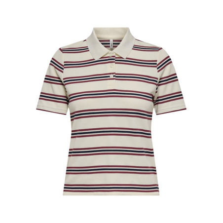 ONLY Evie S/S Polo - Antique White