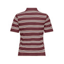 ONLY Evie S/S Polo - Ruby Wine