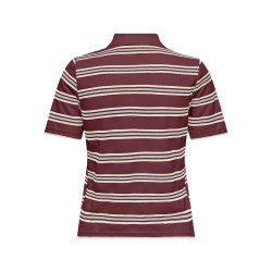 ONLY Evie S/S Polo - Ruby Wine