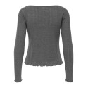 ONLY Tenna L/S Cardigan - Dark Grey Melange