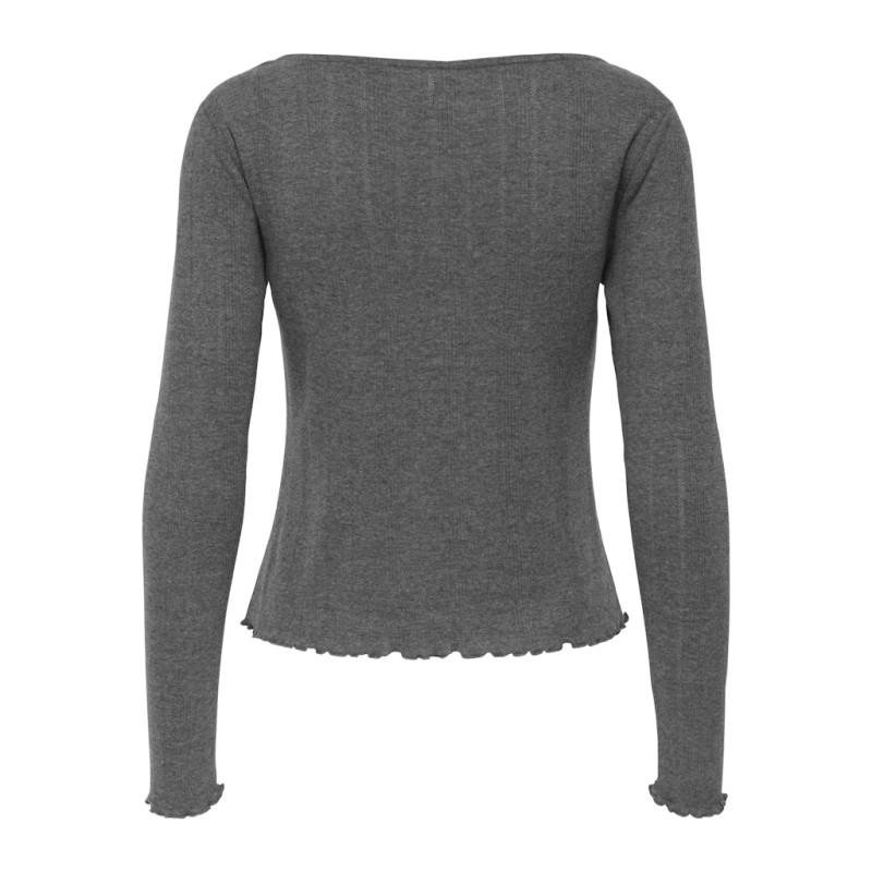 ONLY Tenna L/S Cardigan - Dark Grey Melange