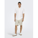 ONLY & SONS Mark 0011 Hør Shorts - Silver Lining