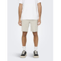 ONLY & SONS Mark 0011 Hør Shorts - Silver Lining