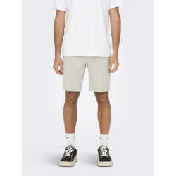 ONLY & SONS Mark 0011 Hør Shorts - Silver Lining