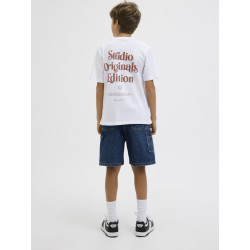 JACK & JONES JUNIOR Acapulco Type T-shirt - Bright White