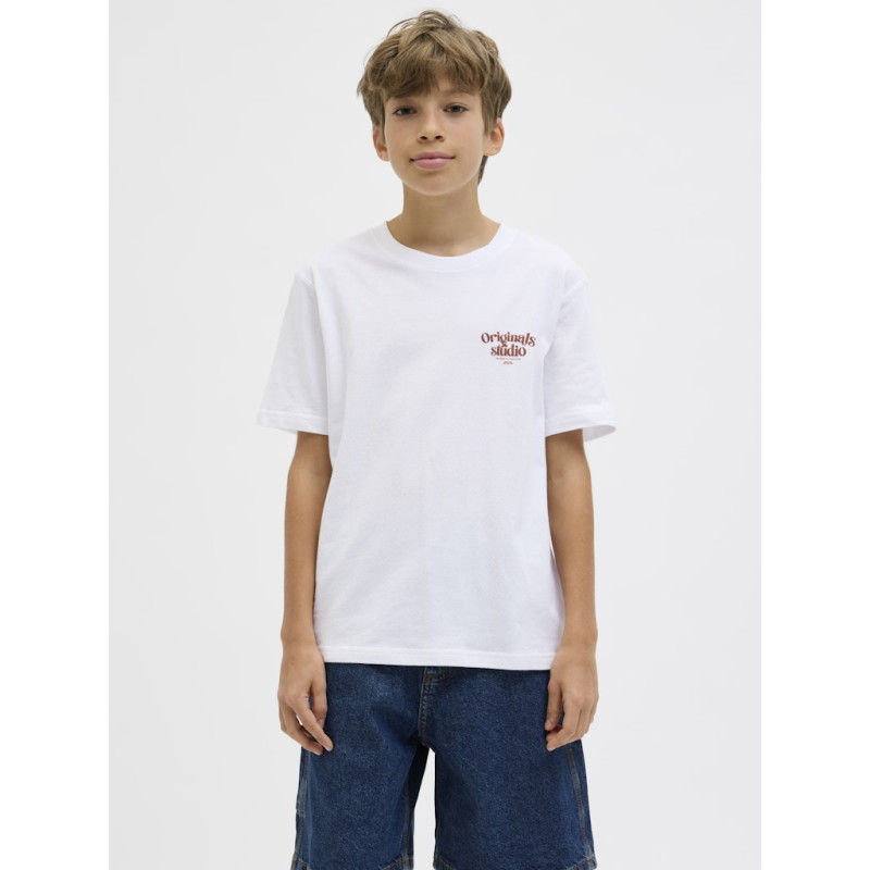 JACK & JONES JUNIOR Acapulco Type T-shirt - Bright White