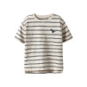 NAME IT MINI Voby T-shirt - Whitecap Gray / Navy Blazer