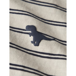 NAME IT MINI Voby T-shirt - Whitecap Gray / Navy Blazer