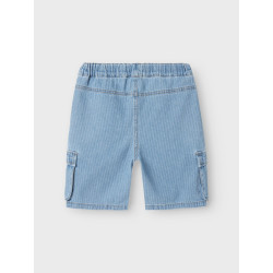 NAME IT KIDS Ryan Cargo Denim Shorts 3950 - Light Blue Denim