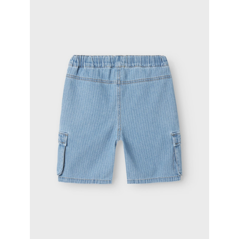 NAME IT KIDS Ryan Cargo Denim Shorts 3950 - Light Blue Denim