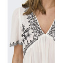 JDY Harper S/S Broderet Top - Cloud Dancer