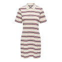 ONLY Evie S/S Polo Kjole - Antique White