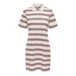 ONLY Evie S/S Polo Kjole - Antique White