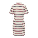 ONLY Evie S/S Polo Kjole - Antique White