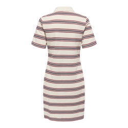 ONLY Evie S/S Polo Kjole - Antique White
