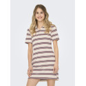 ONLY Evie S/S Polo Kjole - Antique White