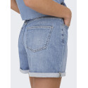 ONLY Josephine Stretch Denim Shorts - Light Blue Denim