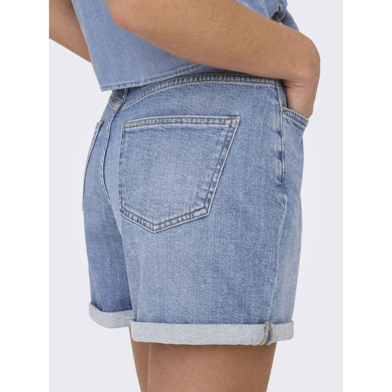 ONLY Josephine Stretch Denim Shorts - Light Blue Denim