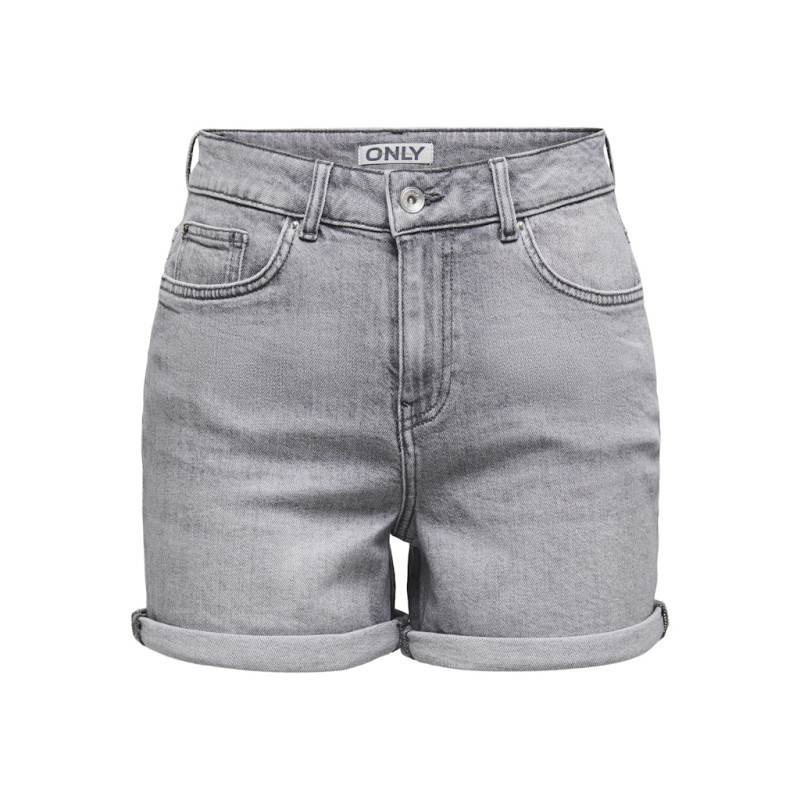 ONLY Josephine Stretch Denim Shorts - Medium Grey Denim