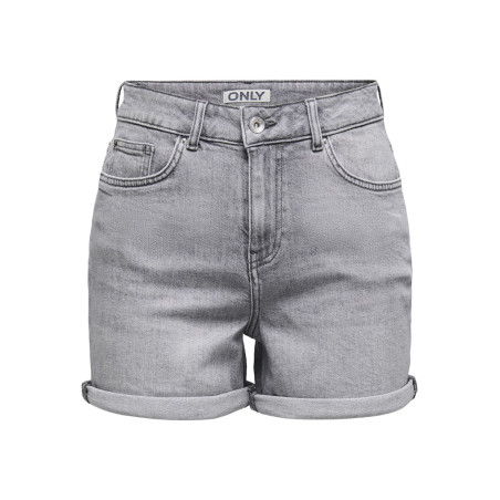 ONLY Josephine Stretch Denim Shorts - Medium Grey Denim