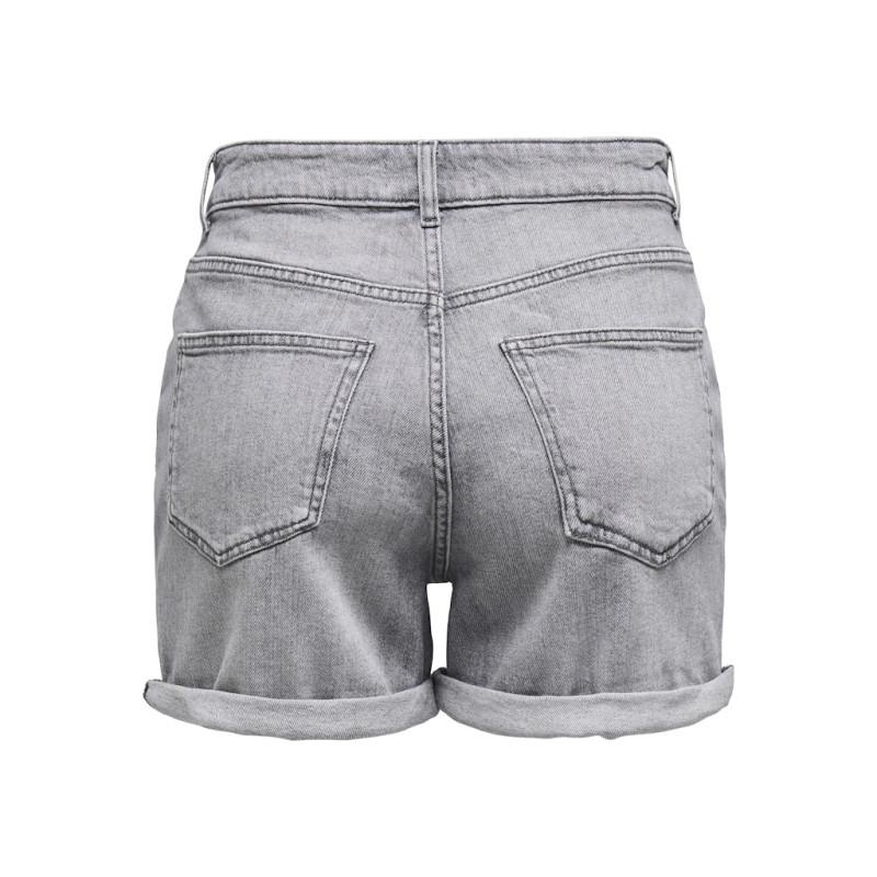 ONLY Josephine Stretch Denim Shorts - Medium Grey Denim