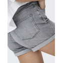 ONLY Josephine Stretch Denim Shorts - Medium Grey Denim
