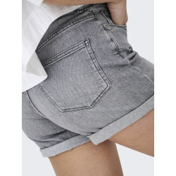ONLY Josephine Stretch Denim Shorts - Medium Grey Denim