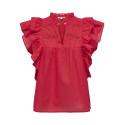 ONLY Sunny Capsl Flæse Top - High Risk Red