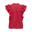 ONLY Sunny Capsl Flæse Top - High Risk Red