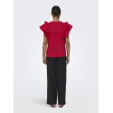 ONLY Sunny Capsl Flæse Top - High Risk Red