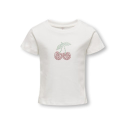 KIDS ONLY Kira Bling Baby T-shirt - Cloud Dancer