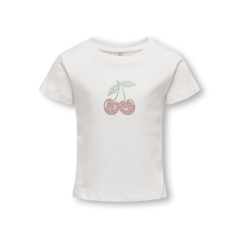 KIDS ONLY Kira Bling Baby T-shirt - Cloud Dancer