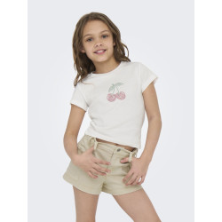KIDS ONLY Kira Bling Baby T-shirt - Cloud Dancer